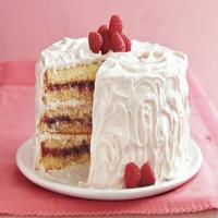 Raspberry-Laced Vanilla Cake image