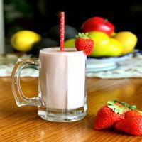 Strawberry-Mint Protein Smoothie image