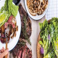 Rosemary Grilled Steak with Sweet Onions image