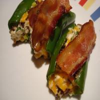 Stuffed Jalapenos Topped With Bacon image