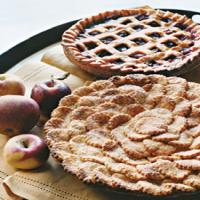 Spiced Apple Pie with Fluted Round Cutouts image