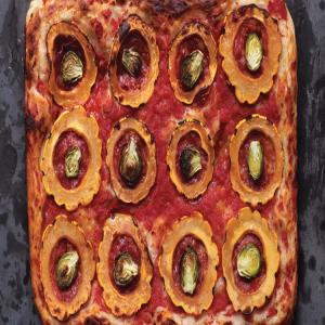 Squash, Brussels Sprout, and Sausage Pizza_image