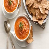Roasted Carrot and Tomato-Basil Soup image