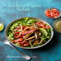 Chicken Fajita Salad with Cumin-Lime Dressing_image