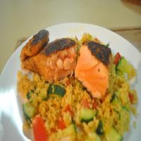 Spice-Crusted Salmon With Couscous Salmon image