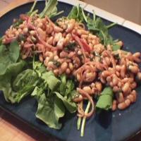 Cannellini Bean, Red Onion, and Arugula Salad_image