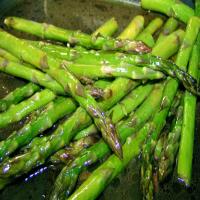 Roasted Asparagus With Balsamic Brown Butter Sauce image