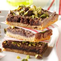 Pistachio Brownie Toffee Bars image