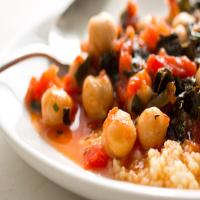 Couscous With Tomatoes, Kale and Chickpeas image
