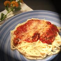 Spaghetti With Eggplant (Aubergine) Sauce image