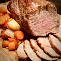 Brown Sugar and Garlic-Rubbed Roast Pork and Vegetables image