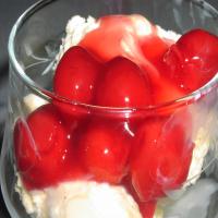 Ice Cream With Cherries_image