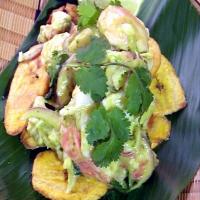 Sweet Banana Tostones with Caribbean Lobster and Hearts of Palm Salad image