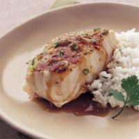 Sake-Steamed Sea Bass with Ginger and Green Onions_image