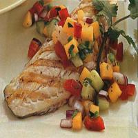 Grilled Sea Bass with Tropical Salsa image