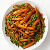 Roasted Carrots and Peas image