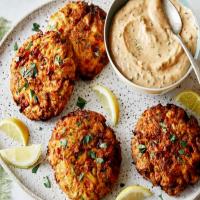 Air Fryer Crab Cakes with Chipotle Sauce image
