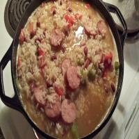 Easy Red Beans & Rice With Sausage image