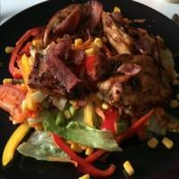 Chicken and bacon salad image