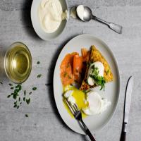 Swiss Rosti With Smoked Salmon and Poached Egg image