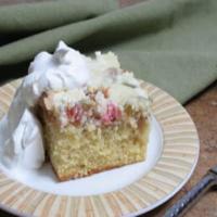 Rhubarb Custard Upside Down Cake_image