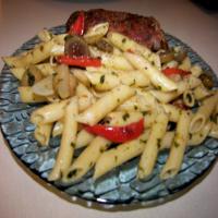 Penne Pasta With Multi-Colored Peppers_image