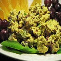 Chicken, Walnut and Red Grape Salad With Curry Dressing image