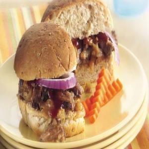 Slow-Cooker Barbecue Beef Sandwiches wtih Coleslaw image
