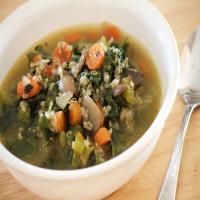 Herbed Vegetable Quinoa Soup With Swiss Chard_image