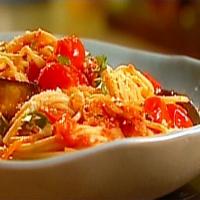 Spaghetti with Roasted Eggplant and Cherry Tomatoes image