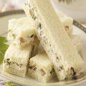 Walnut-Cream Cheese Finger Sandwiches Recipe_image