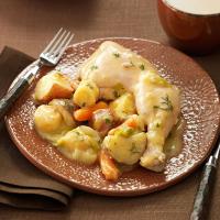 Chicken & Vegetables with Mustard-Herb Sauce_image