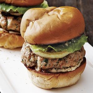 Smoky Pork Burgers with Grilled Sweet Onion Recipe - (4.7/5) image