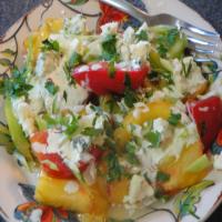 Heirloom Tomato Salad With Buttermilk Dressing and Blue Cheese image