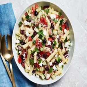 Greek Pasta Salad with Feta and Olives image