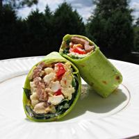 Charge Me up A1 Steak & Egg Veggie Breakfast Wrap #A1 image