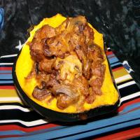 Acorn Squash Stuffed With Sausage and Sour Cream image