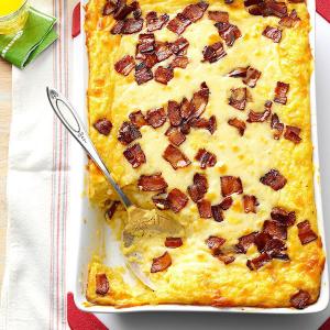 Baked Two-Cheese & Bacon Grits_image