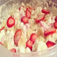Strawberry Banana Cheesecake Salad_image