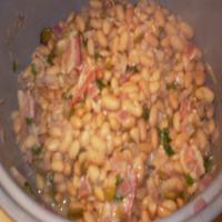 Drunken Peruano Beans With Cilantro and Bacon image