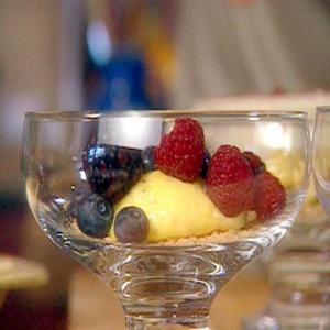 Lemon Curd over Biscotti Crumbs with Fresh Berries_image