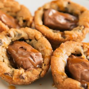 Caramel Snickers Cookie Cups Recipe by Tasty_image