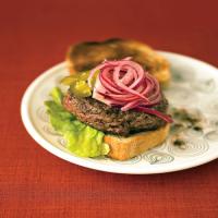 Burgers with Lime and Red-Onion Relish image