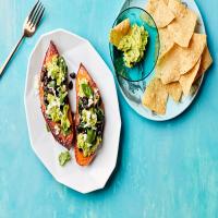 Stuffed Sweet Potatoes with Beans and Guacamole image