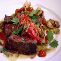 Grilled Rib-eye with Fra Diavolo Lobster Relish image