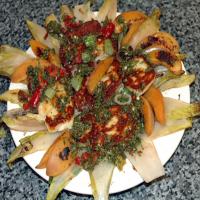 Warm Halloumi Salad With Chilli Dressing image