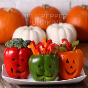 Bell Pepper Pumpkins Recipe by Tasty_image