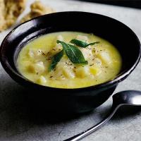 Chunky cheddar & celeriac soup image