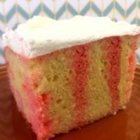 Low Carb Keto Strawberry Poke Cake_image