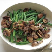 Green Beans with Sauteed Mushrooms and Garlic image